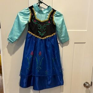 Kids Anna (Frozen) Costume Dress - Blue and Black - size 100 (3/4T)